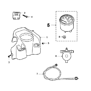 Counter Rear Wheel Bernardi Peugeot Fox red