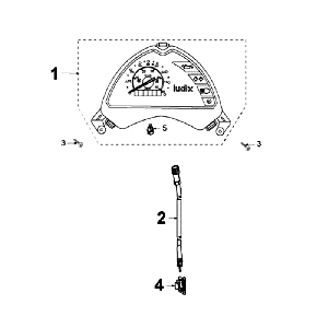 Counter Peugeot Ludix 14 black
