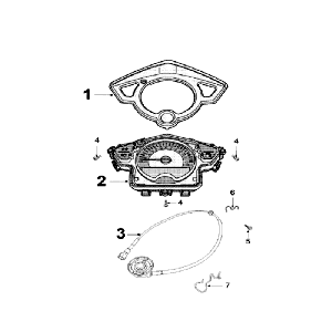 Counter Peugeot Speedfight 3 LC red