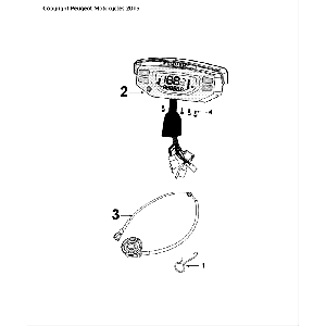Counter Peugeot Speedfight 4 LC black/blue