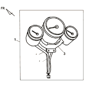 Counter clock Sym Allo (WH871) champagne
