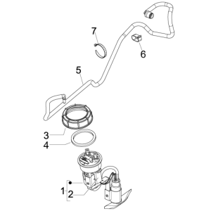 Piaggio Beverly 125 RST 4T 4V IE E3 2010-2015 supply system (EMEA)