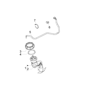 Feeding plant Piaggio Beverly 350 E3 Sport Touring 2013-2014