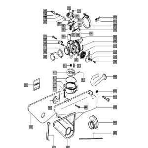 Carburateur - luchtfilter Tomos STANDARD (25-45KMH) (K8-L0)