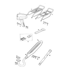Zadel - bagagerek - uitlaat Tomos STANDARD QUADRO LUXE 1996-1997