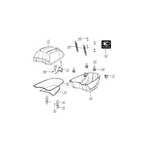 Top Case Kymco Like 4-stroke tecno silver like T T 2015