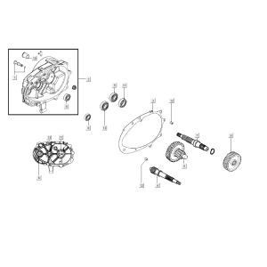 Final transmission Kymco Super8 Street 50i E4 Matt Black