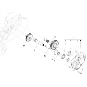 Piaggo Zip 4-stroke transmission (euro5 injection IGET)