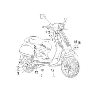 Cables Vespa S 2-stroke