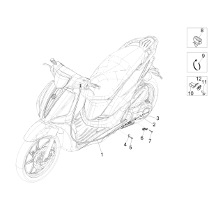 Piaggio Liberty 50 4-stroke transmissions (IGET Euro 5)