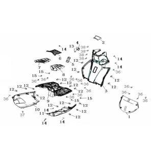 Footboard- Under Spoiler Generic Ideo blue 2007 2-stroke