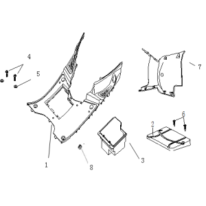 Running board AGM Ape50 white