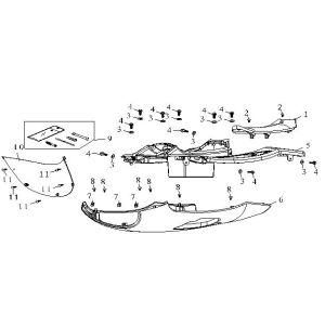 Running board AGM Fashion white