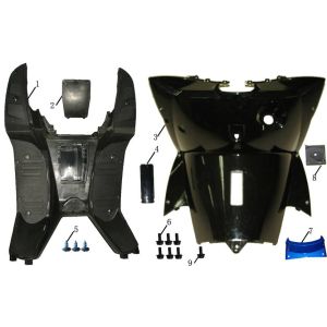 Running board China Touring black