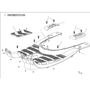 Footboard China Venom white