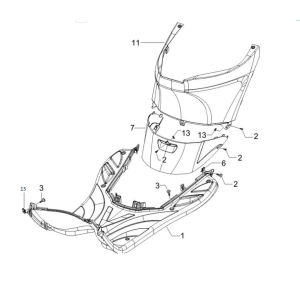 Running Board Piaggio Zip 2000 4-stroke AC