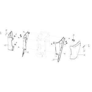 Rear hoods Niu U Series white