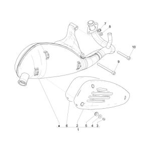 Exhaust Vespa Sprint 2-stroke