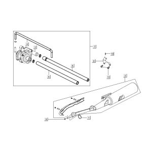 Exhaust - Air membrane Kymco Nexxon 4-stroke dark grey