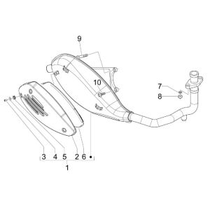 Exhaust Piaggio Liberty 2-stroke