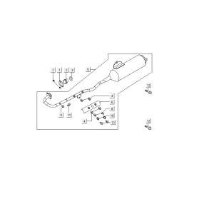 Exhaust Kymco MXU 150