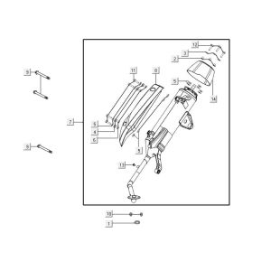 exhaust AGILITY 16+ 4T 125 Matte Metallic Silver