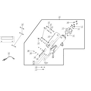 exhaust AGILITY 16+ 4T 200i Matte Metallic Light Blue