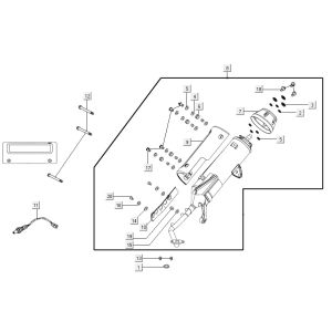 exhaust AGILITY 16+ 4T 200i Matte Metallic Silver