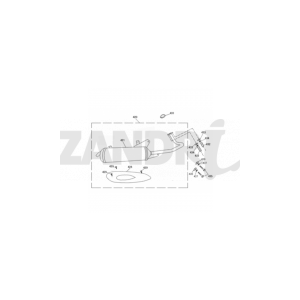 Exhaust Santini San Remo matt anthracite