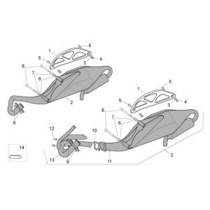 Exhaust Aprilia SR 50 H2O ie+carb 2004-2009