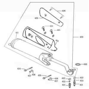 Exhaust Benzhou ZN50QT-36 black