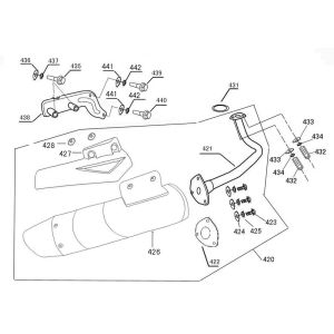 Exhaust China R8 white