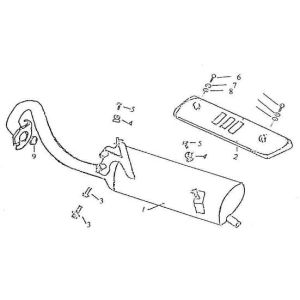 Exhaust China Retro 125cc
