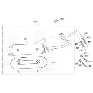 Exhaust China Swan - Riva black