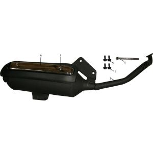 Exhaust China Touring blue