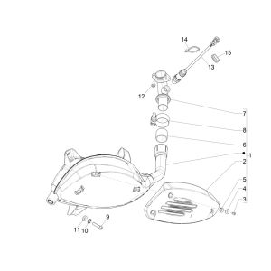 Exhaust Vespa GTS 300 HPE 4T 4V IE ABS E4 2019 (EMEA)