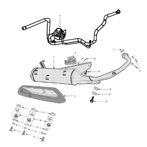 Exhaust Peugeot Tweet 4-stroke