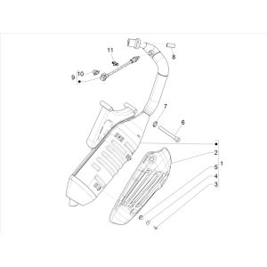 Vespa Primavera 4-stroke 3V exhaust (Euro5 injection IGET)