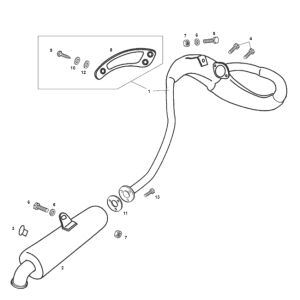 Exhaust SENDA R X-TREME 2007 E2 3ED