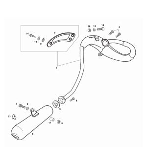 Exhaust SENDA SM DRD 2006