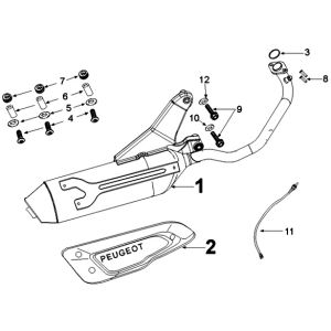Exhaust system Peugeot Kisbee euro4 from 2018