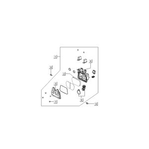 Exhaust membrane Kymco Nexxon 4-stroke dark grey