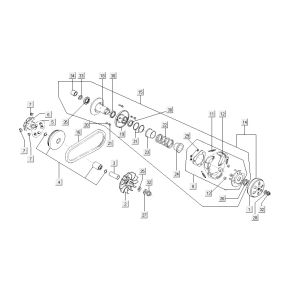 variatorcoupling AGILITY 16+ 4T 200i Matte Metallic Silver