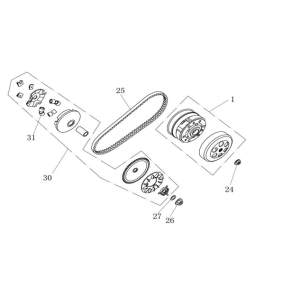 Variator-Coupling AGM Ape50 white
