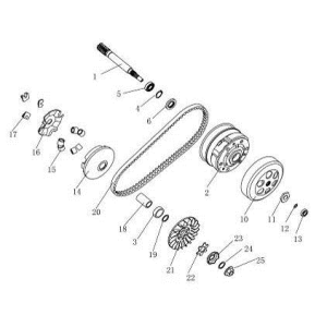 Variator-Coupling AGM Venom green