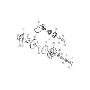 variator-starting parts Kymco Grand Dink 2-stroke Silver