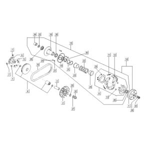 Variator - Clutch Kymco Agility City 16 200i