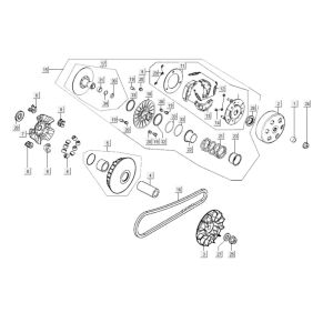 Variator - Clutch Kymco Gti 300i