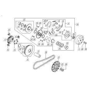 Variator - Clutch Kymco People S 300i