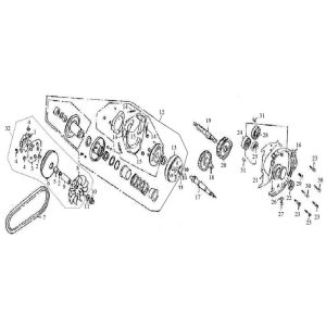 Variator parts Iva Roma 125cc